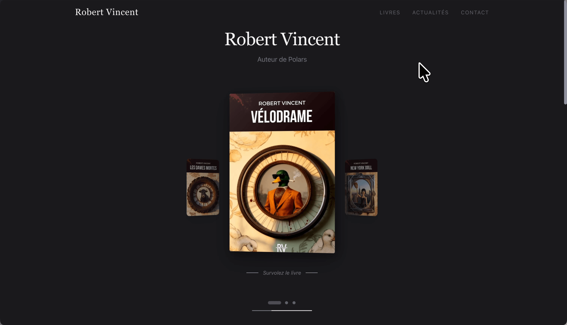 Robert Vincent - aperçu site web